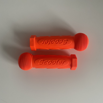 Резиновые ручки на самокат Scooter грипсы на самокат оранжевые