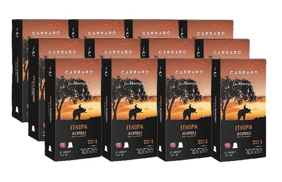 Кофе Carraro Ethiopia, 120 капсул Nespresso