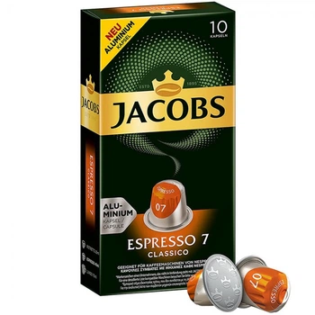 Кофе в капсулах Jacobs Espresso 7 Classico, 10 капсул Nespresso