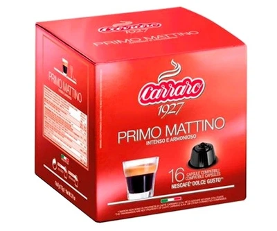 Кофе в капсулах Carraro Primo Mattino, 16 капсул Dolce Gusto
