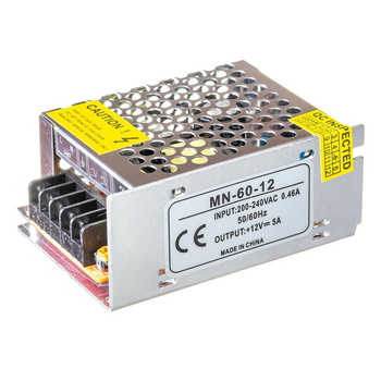 Блок живлення 12V 5A 60W MN-60-12 MOTOKO 85*58*37 мм
