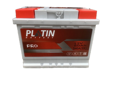 Автомобильный аккумулятор Platin PRO 60 Ah/12V 540A (1)