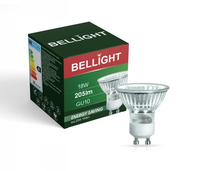 Галогенна лампа GU10 eco 230V 18W clear
