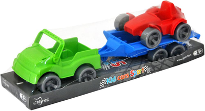 Набор авто Tigres Kid cars Sport Джип и баги 3 элемента на планшетке (39826)