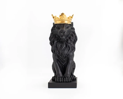 Бюст Лева з короною (чорний). Art Republic