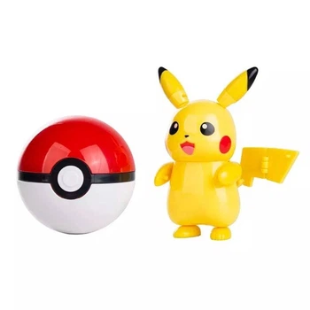 Покемон Покетбол Пікачу Pikachu Electric Pokemon GO шарік з фігуркою-трансформером