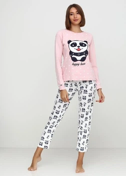 Пижама плотный трикотаж Fawn Pijama 0600_rosse-milk XL Розовый
