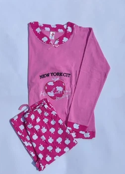 Пижама плотный трикотаж Sude Er-2040-11_pink L Розовый