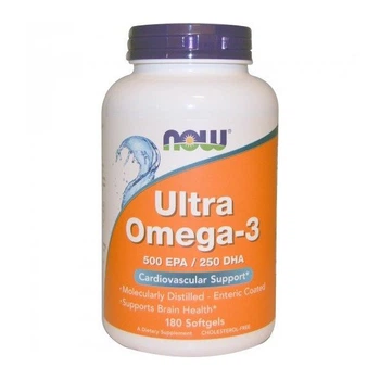 Омега 3 Now Foods Ultra Omega 3 Fish Oil 180 Softgels (000003361)