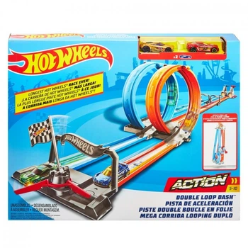 Портативний трек Mattel Подвійна петля Hot Wheels GFH85