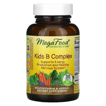 Комплекс витаминов группы B для детей, MegaFood, 30 таблеток
