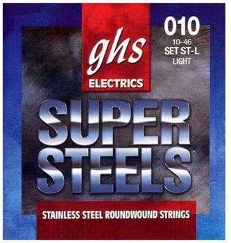 Струни для електрогітари GHS ST-L Super Steels