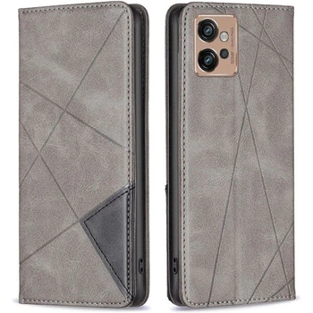 Чохол-книжка з кишеньками UniCase Geometric Pattern для Motorola Moto G32 - Grey
