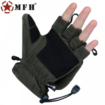 Військові флісові рукавички/рукавиці MFH, олива/хакі, р-р. XL