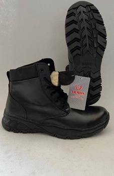 Зимові військові черевики Чорні KH, підошва Antistatic (KH9-SHORT-WT-BL-AS-41)
