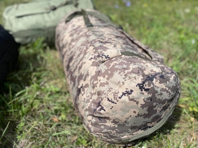 Сумка баул-рюкзак влагозащитный тактический армейский военный 120 л Пиксель