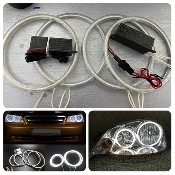 Ангельские глазки CCFL на Chevrolet Lacetti (седан, универсал) БЕЛЫЕ
