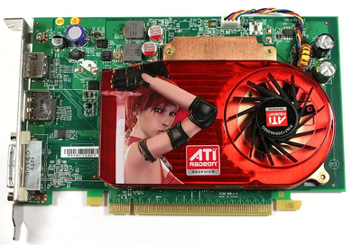 Видеокарта ATI PCI-Ex AMD RADEON HD 3650 256 MB GDDR2 ( 128 BIT ) ( DVI, HDMI, DisplayPORT ) Б/У