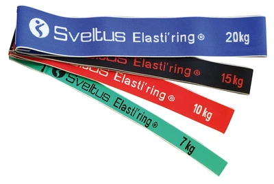 Набор резинок для фитнеса тканевых Sveltus Elasti'ring в коробке 4 шт (SLTS-0149)