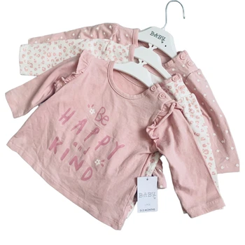Кофта 3 шт Matalan 54-62 см 0/3 мес Розовые
