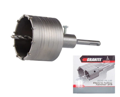 Сверло корончатое для бетона GRANITE 80 мм 10 зубцов с хвостовиком 22х110 мм SDS-PLUS 2-08-080