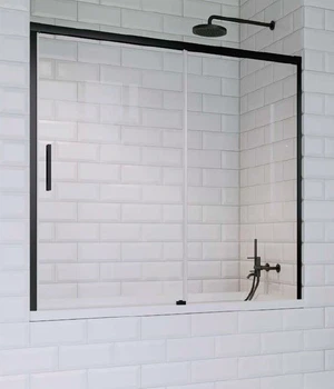 Стеклянная шторка для ванны RADAWAY Idea Black PN DWJ 180 10003180-54-01R правая