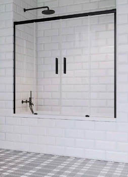 Стеклянная шторка для ванны RADAWAY Idea Black PN DWD 170 10004170-54-01