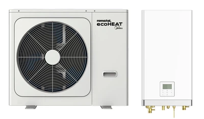 Тепловой насос воздух-вода Romstal Ecoheat от Midea 8,5 кВт 220 (R32, -25,  WI-FI, 3 кВт ТЭН) – фото, отзывы, характеристики в интернет-магазине  ROZETKA от продавца: Мир инсталляций | Купить в Украине: Киеве,