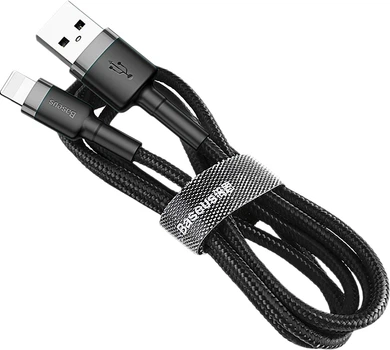 Кабель Baseus Cafule Cable USB for Lightning 1.5A 2.0 м Grey/Black (CALKLF-HG1)
