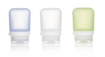 Набір силіконових пляшечок Humangear GoToob+ 3-Pack Small Clear/Green/Blue
