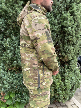 Мужской армейский костюм тактическая форма на флисе Мультикам ВСУ (ЗСУ) XL 8657 хаки