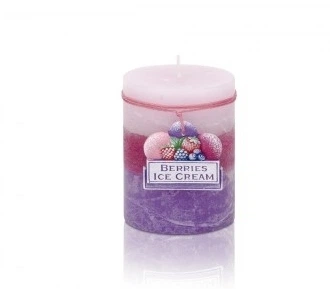 Свічка ароматизована Bartek Candles Чорничне морозиво Циліндр 70*90мм
