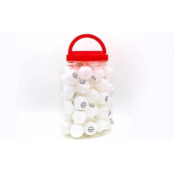 Набор мячей для настольного тенниса, пинг понга 60 штук в пластиковой банке, белые
