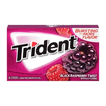 Жувальна гумка Trident black raspberry twist 14 шт