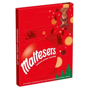 Адвент календар Maltesers Reindeer Chocolate безліч форм з молочного шоколаду для зворотного відліку до Різдва 108 г