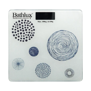 Бытовые весы из стекла Bathlux напольные супероточные до 160 кг дизайнерские