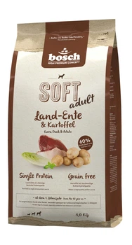 Сухой корм для взрослых собак HPC Soft Plus / Plus Soft Adult Утка и картофель 1 кг (5364001)