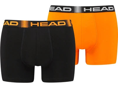 Трусы-боксеры Head BASIC BOXER 2P Черный; Оранжевый XL (701219886-001 XL)
