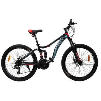 Велосипед горный двухподвесный Cross PIONEER 26 дюймов (Красный)