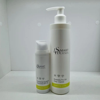 Набор гель для умывания и солнцезащитный крем Smart 4 Derma