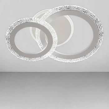 Стельова люстра LED без пульта Light House SC-18193/1+1C WH 3000-6500K 42W+14W 380*260*120 біла