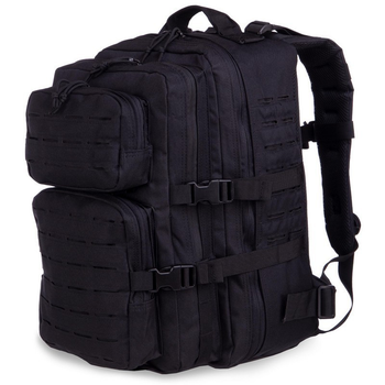 Штурмовой тактический рюкзак армейский военный походный для охоты 25 литров 43 x 25 x 14 см SILVER KNIGHT черный АНLK2021