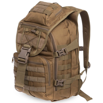 Штурмовой тактический рюкзак армейский военный походный для охоты 30 литров 45 х 32 х 15,5 см SILVER KNIGHT хаки АН9900