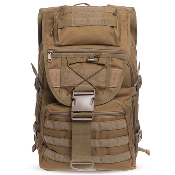 Штурмовий тактичний рюкзак армійський військовий похідний полювання 30 літрів 45 х 32 х 15,5 см SILVER KNIGHT хакі АН9900