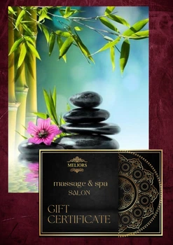 Подарунковий сертифікат Meliors на spa "Блаженство Нірвани", тривалістю 2 години.