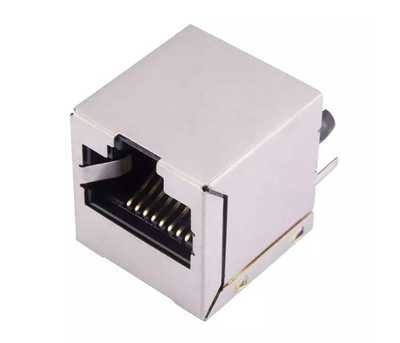 Сетевой разъем RJ45 с интерфейсом 8P8C, вертикальный, под пайку, White