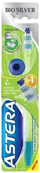 Зубна щітка Aroma Astera Bio Silver Середньої жорсткості (3800046526109)