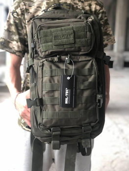 Военный тактический штурмовой рюкзак MIL-TEC из Германии олива для военных ЗСУ