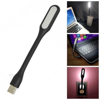 Гнучка лампа USB LED підсвічування для Ноутбука LXS-001 Чорна
