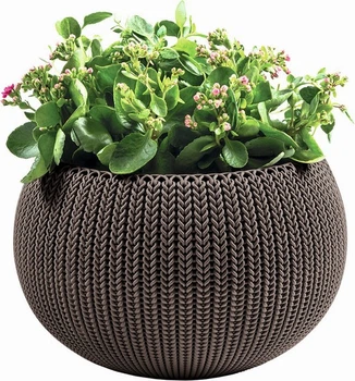 Підвісний горщик з кашпо для квітів Keter 9.4 л Cozies M коричневий
